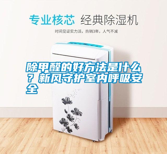 除甲醛的好方法是什么？新風守護室內呼吸安全