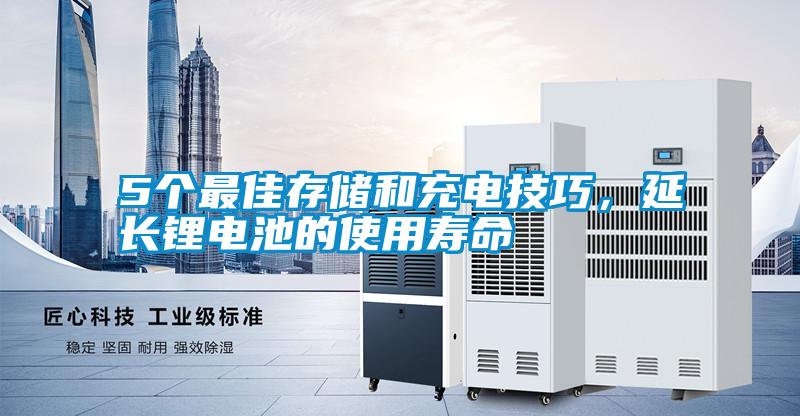 5個最佳存儲和充電技巧，延長鋰電池的使用壽命