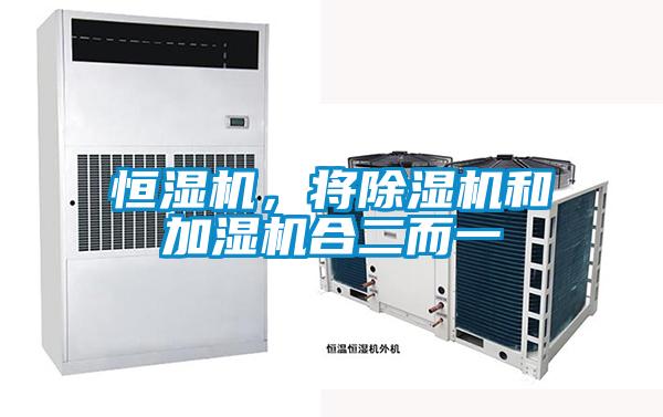 恒濕機，將除濕機和加濕機合二而一