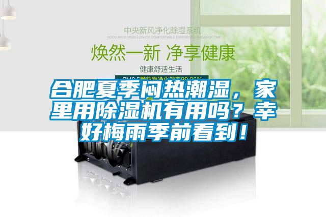 合肥夏季悶熱潮濕，家里用除濕機(jī)有用嗎？幸好梅雨季前看到！