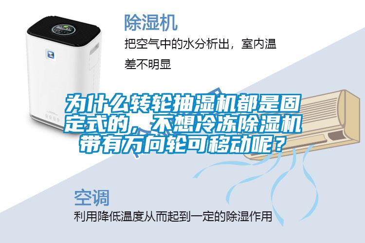 為什么轉輪抽濕機都是固定式的，不想冷凍除濕機帶有萬向輪可移動呢？