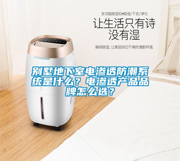 別墅地下室電滲透防潮系統(tǒng)是什么？電滲透產品品牌怎么選？