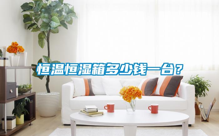恒溫恒濕箱多少錢一臺?