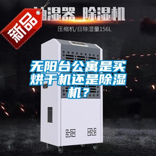 無陽臺公寓是買烘干機還是除濕機？