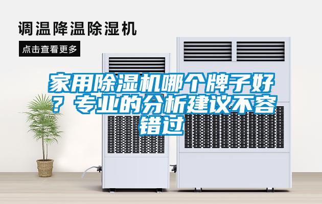 家用除濕機(jī)哪個牌子好？專業(yè)的分析建議不容錯過