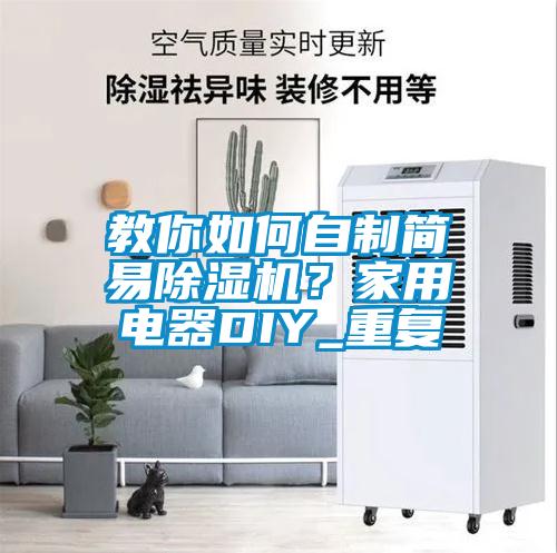 教你如何自制簡易除濕機？家用電器DIY_重復